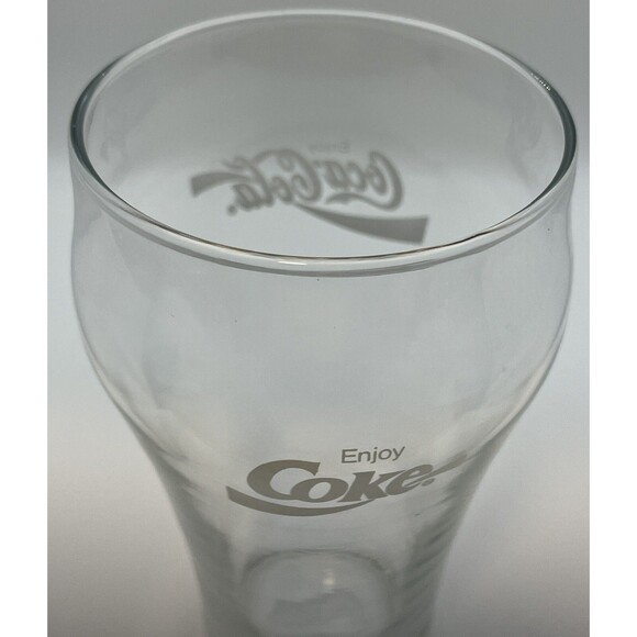 ENJOY COKE 6 inches tall 16 ounces Coca Cola Logo Vintage - Picture 3 of 4